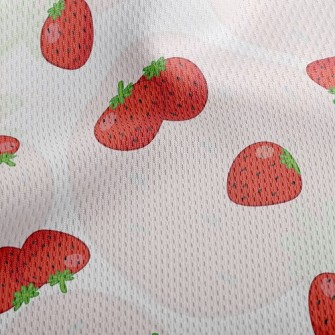 Mini Strawberries Athletic Mesh Flat Back