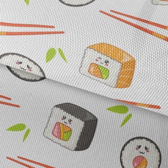 Sushi Rolls And Chopsticks Waterproof Oxford