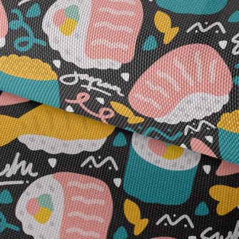 Salmon Fried Shrimp Sushi Waterproof Oxford