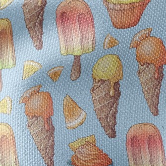 Citrus Ice Cream Waterproof Canvas