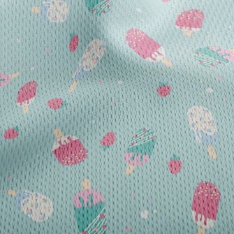 Strawberry Milk Popsicle Athletic Mesh Flat Back