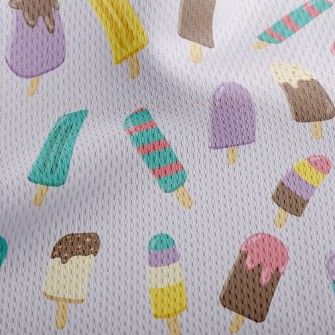 Various Flavors Of Popsicles Athletic Mesh Flat Back