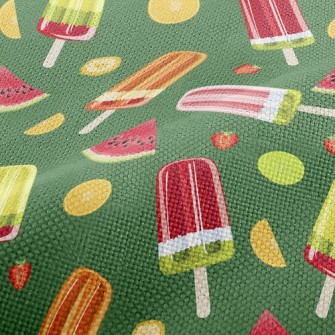 Bright Fruit Popsicles Performance Linen