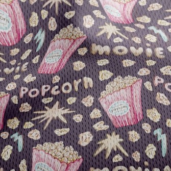 Delicious Popcorn Athletic Mesh Flat Back