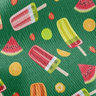 Bright Fruit Popsicles Standard Corduroy