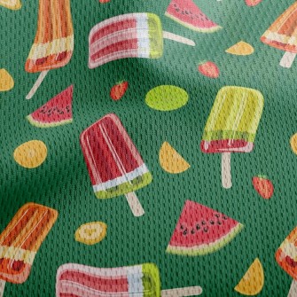 Bright Fruit Popsicles Athletic Mesh Flat Back