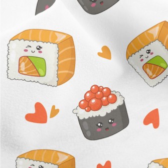 Salmon Roe Salmon Sushi Micro Fleece