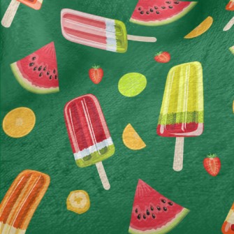 Bright Fruit Popsicles Minky