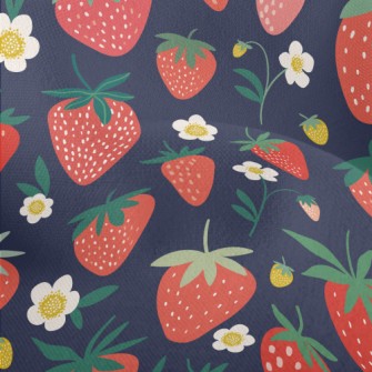 Sweet And Delicious Strawberri Lightweight Performance Linen