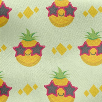 Star Glasses Pineapple Jersey Backed Fleece