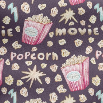 Delicious Popcorn Jersey Backed Fleece