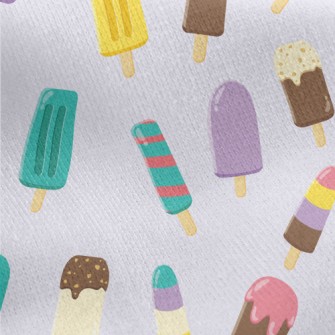 Various Flavors Of Popsicles Jersey Backed Fleece
