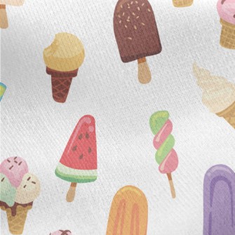 Special Shape Ice Cream Jersey Backed Fleece