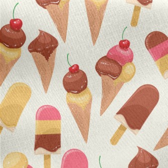 Chocolate Flavored Ice Jersey Backed Fleece