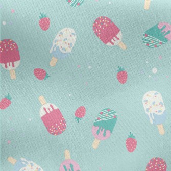 Strawberry Milk Popsicle Jersey Backed Fleece