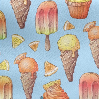 Citrus Ice Cream Jersey Backed Fleece