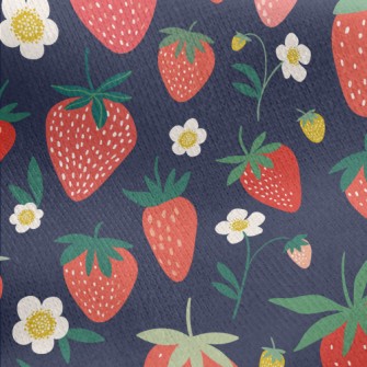 Sweet And Delicious Strawberri Jersey Backed Fleece