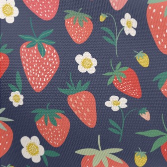 Sweet And Delicious Strawberri Pongee