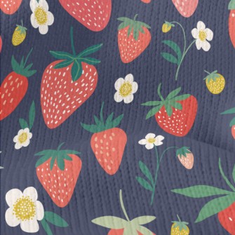 Sweet And Delicious Strawberri Stretch Jersey