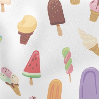 Special Shape Ice Cream Lightweight Cotton Poplin
