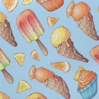 Citrus Ice Cream Midweight Cotton Poplin