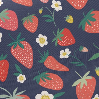 Sweet And Delicious Strawberri Midweight Cotton Poplin