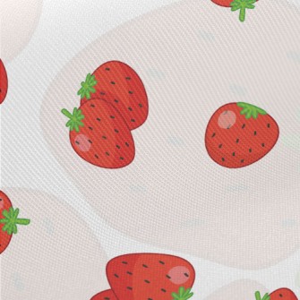 Mini Strawberries Midweight Cotton Poplin