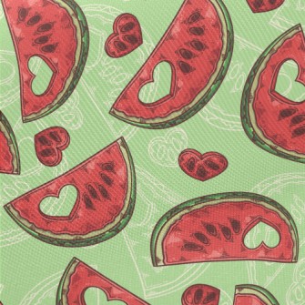 Empty Basket With Love Waterme Midweight Cotton Poplin