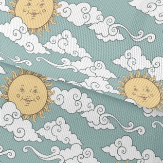 Faces, Sun, And Clouds Waterproof Oxford