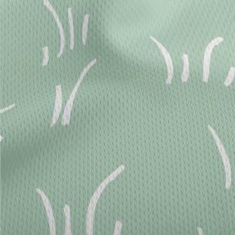 Simple Weed Pattern Athletic Mesh Flat Back