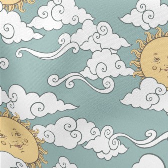 Faces, Sun, And Clouds Stretch Ponte