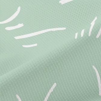 Simple Weed Pattern Piqué