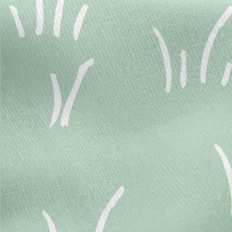 Simple Weed Pattern Jersey Backed Fleece