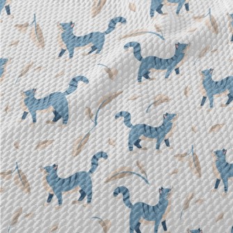 Proud Blue Cat Birdseye Piqué