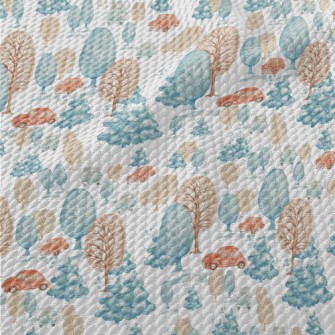 Winter Forest Drive Birdseye Piqué