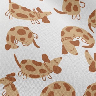 Cute Spotted Dachshund Chiffon