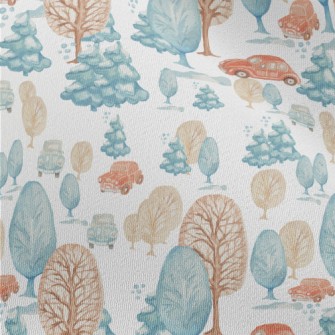 Winter Forest Drive Chiffon