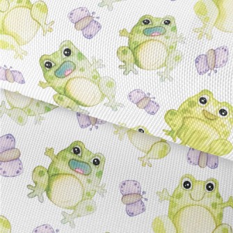 Watercolor Hand Drawn Frog Waterproof Oxford