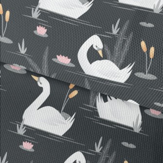 Elegant White Swan Waterproof Oxford