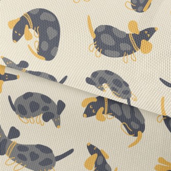 Black Dachshund Doodle Waterproof Oxford
