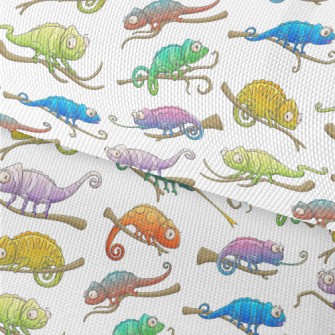Funny Cartoon Chameleon Waterproof Oxford