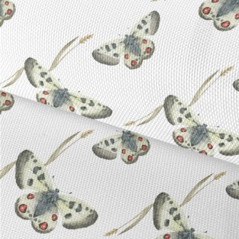 Hand Drawn Meadow Butterflies Waterproof Oxford