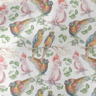 Hand Drawn Tropical Parrot Waterproof Canvas