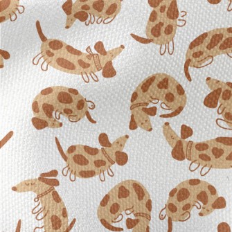 Cute Spotted Dachshund Waterproof Canvas