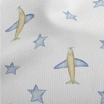 Children&#39;s Airplane Toys Athletic Mesh Flat Back