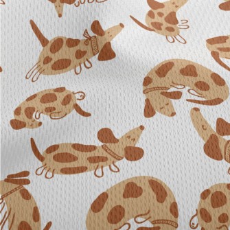 Cute Spotted Dachshund Athletic Mesh Flat Back