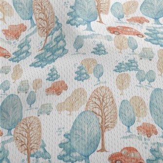 Winter Forest Drive Athletic Mesh Flat Back