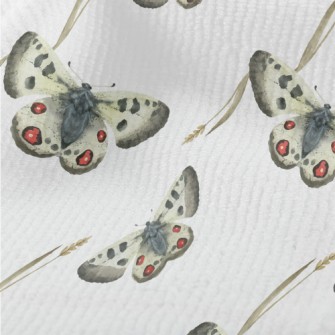 Hand Drawn Meadow Butterflies Terry