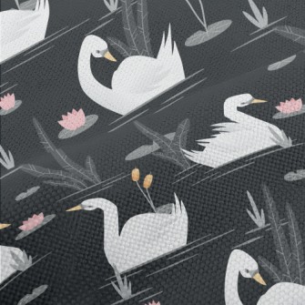 Elegant White Swan Performance Linen