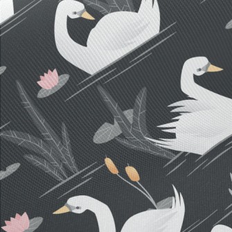 Elegant White Swan Twill